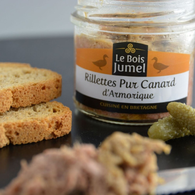 rillettes canard armorique bois jumel